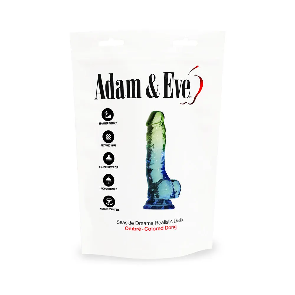 Adam & Eve Seaside Dreams Realistic Dildo (Bag Packaging)