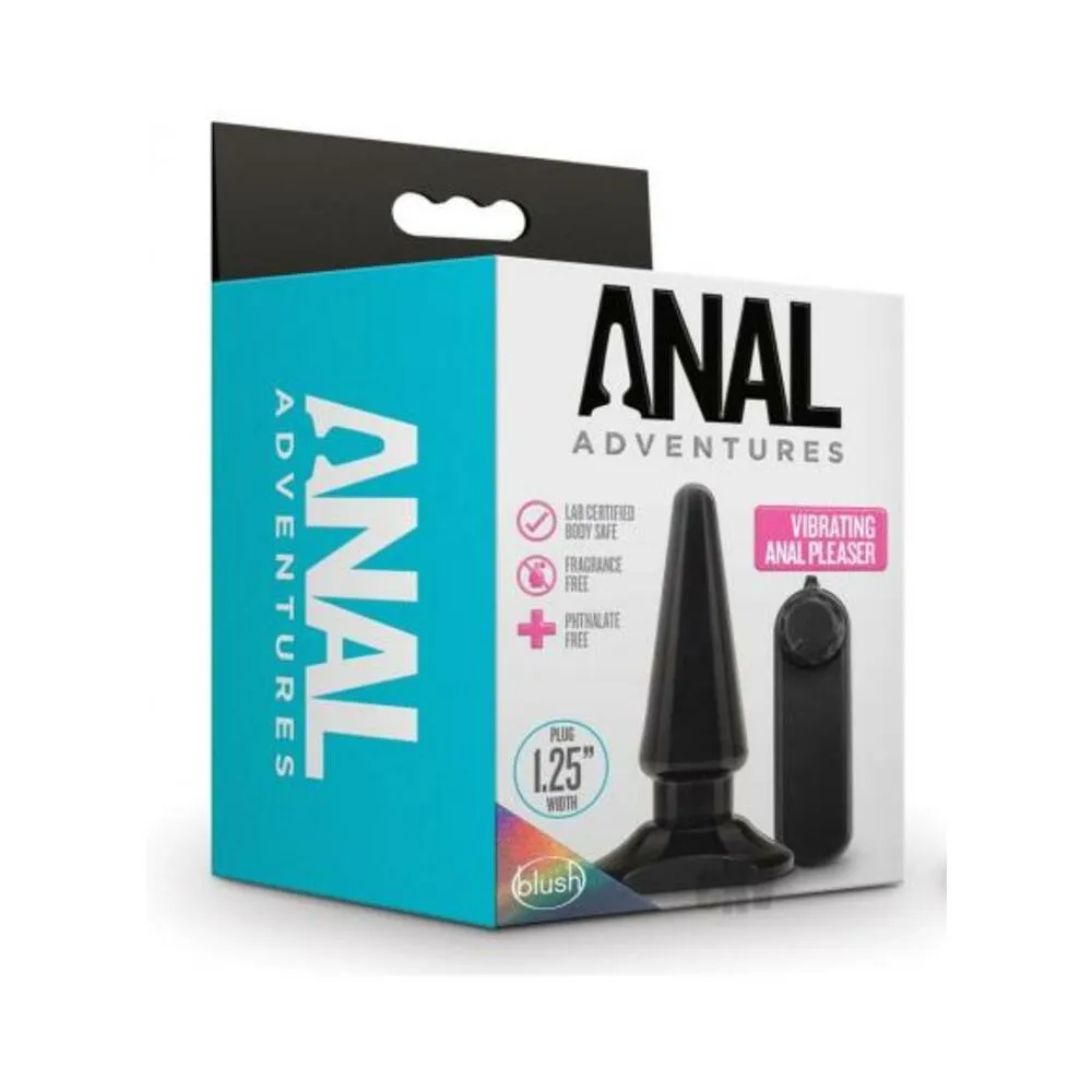 Anal Adventures - Basic Vibrating Anal Pleaser - Black