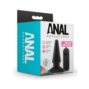 Anal Adventures - Basic Vibrating Anal Pleaser - Black