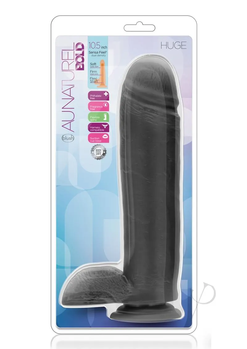 Au Naturel Bold Huge Dildo 10.5 Blk