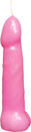 Bachelorette Pecker Party Pink Candles 5pk