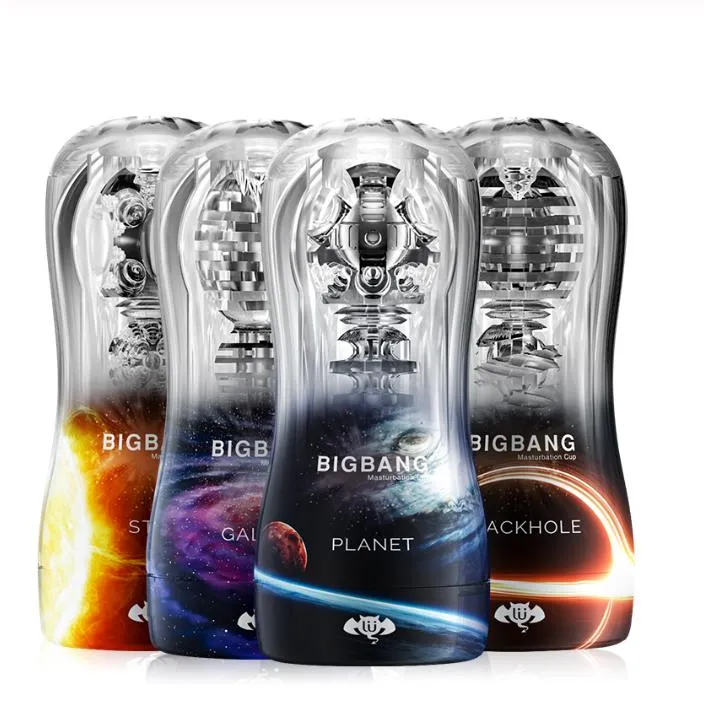 BIGBANG Male Masturbator Transparent Soft Endurance Exercise Sex Toy