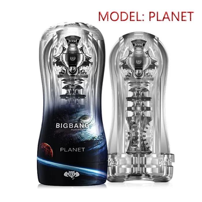 BIGBANG Male Masturbator Transparent Soft Endurance Exercise Sex Toy