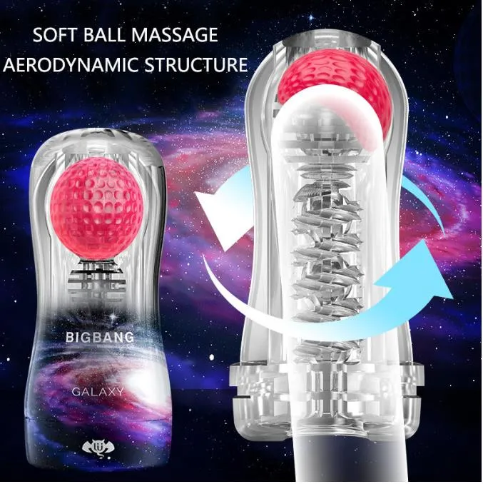 BIGBANG Male Masturbator Transparent Soft Endurance Exercise Sex Toy