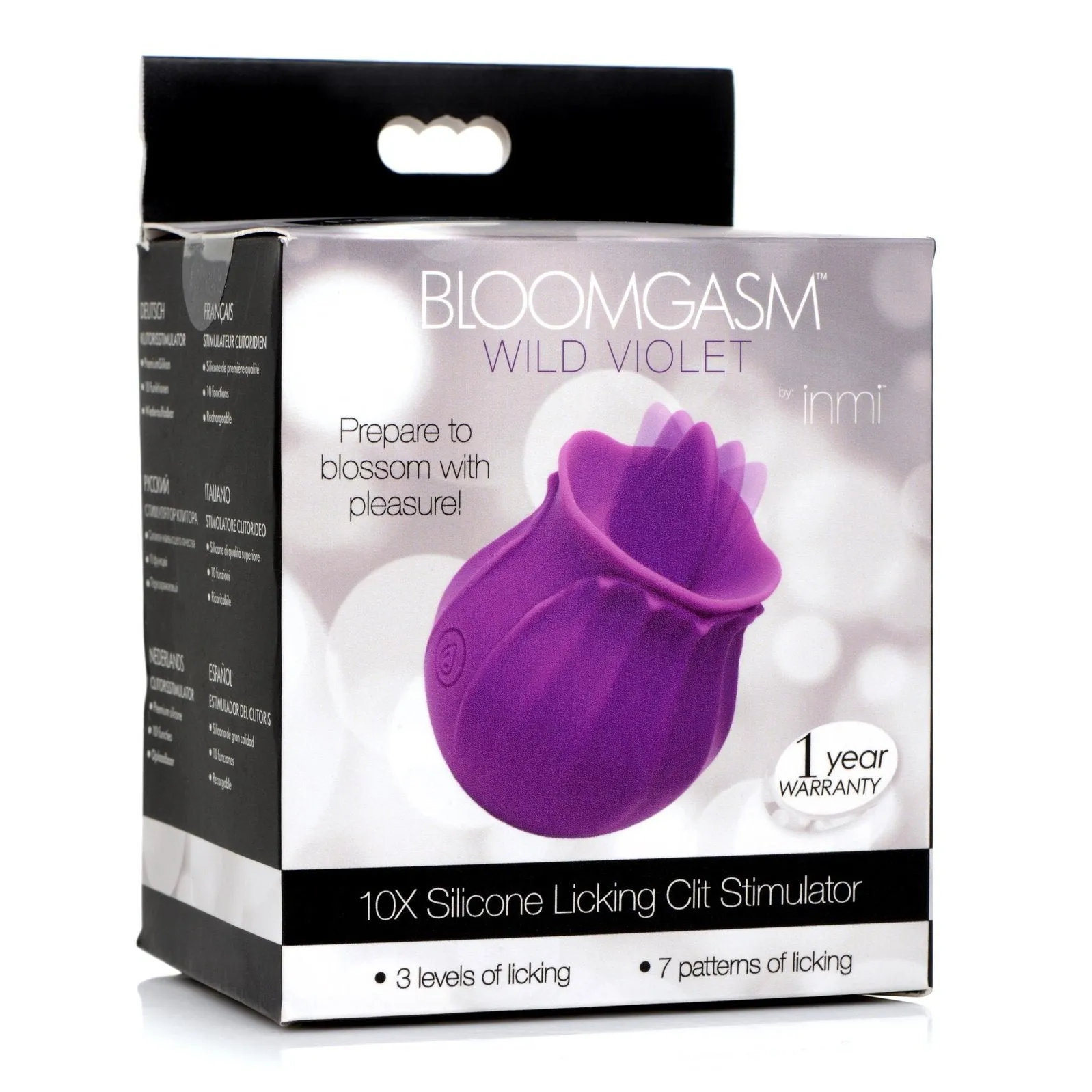 Bloomgasm Wild Violet 10x Silicone Clit Licking Stimulator