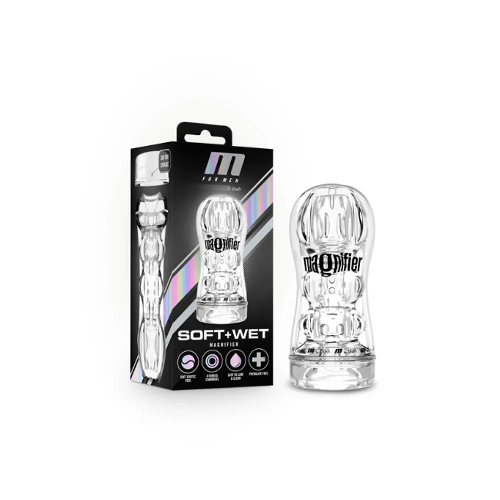 Blush M for Men Soft and Wet Magnifier Stroker
