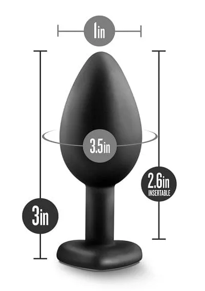 Blush Temptasia Black Bling Plug Medium