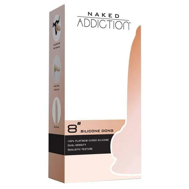 BMS - Naked Addiction Silicone Dong 8 (Beige)
