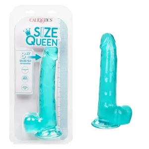 Calexotics Queen 8 Teal Jelly Dildo