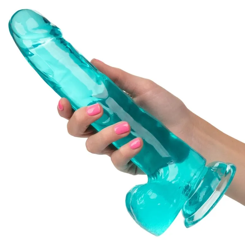 Calexotics Queen 8 Teal Jelly Dildo