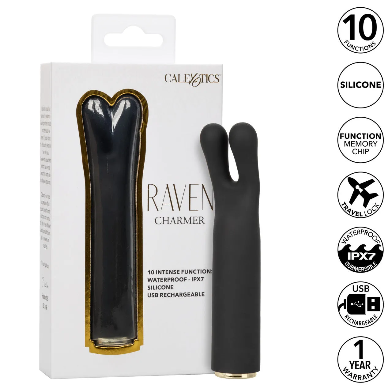 CalExotics Raven Charmer Vibrator Rechargeable