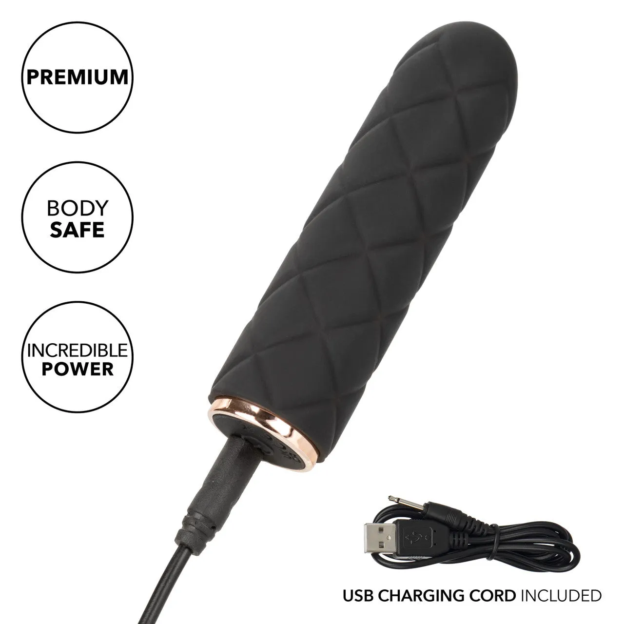 CalExotics Raven Quilted Seducer Vibrator Rechargeable