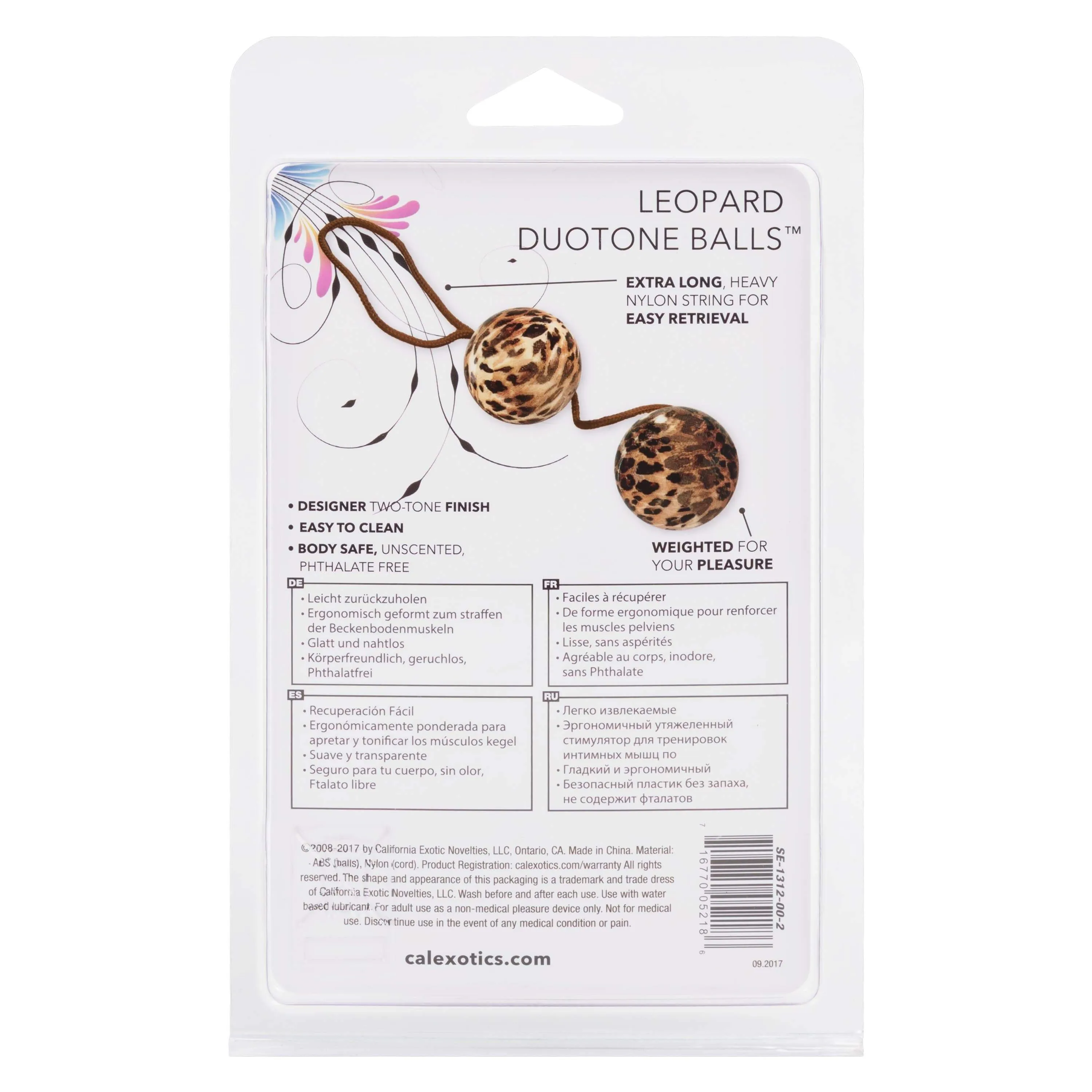 California Exotics - Leopard Duotone Weighted Kegel Balls (Leopard)