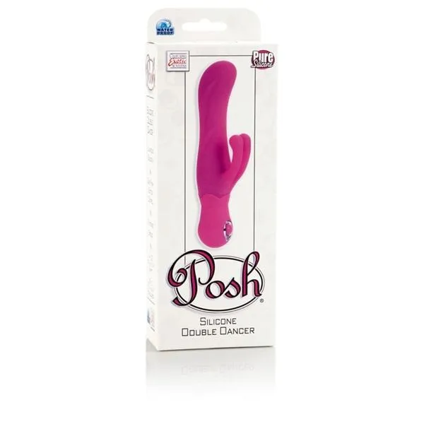 California Exotics - Posh Silicone Double Dancer Rabbit Vibrator (Pink)