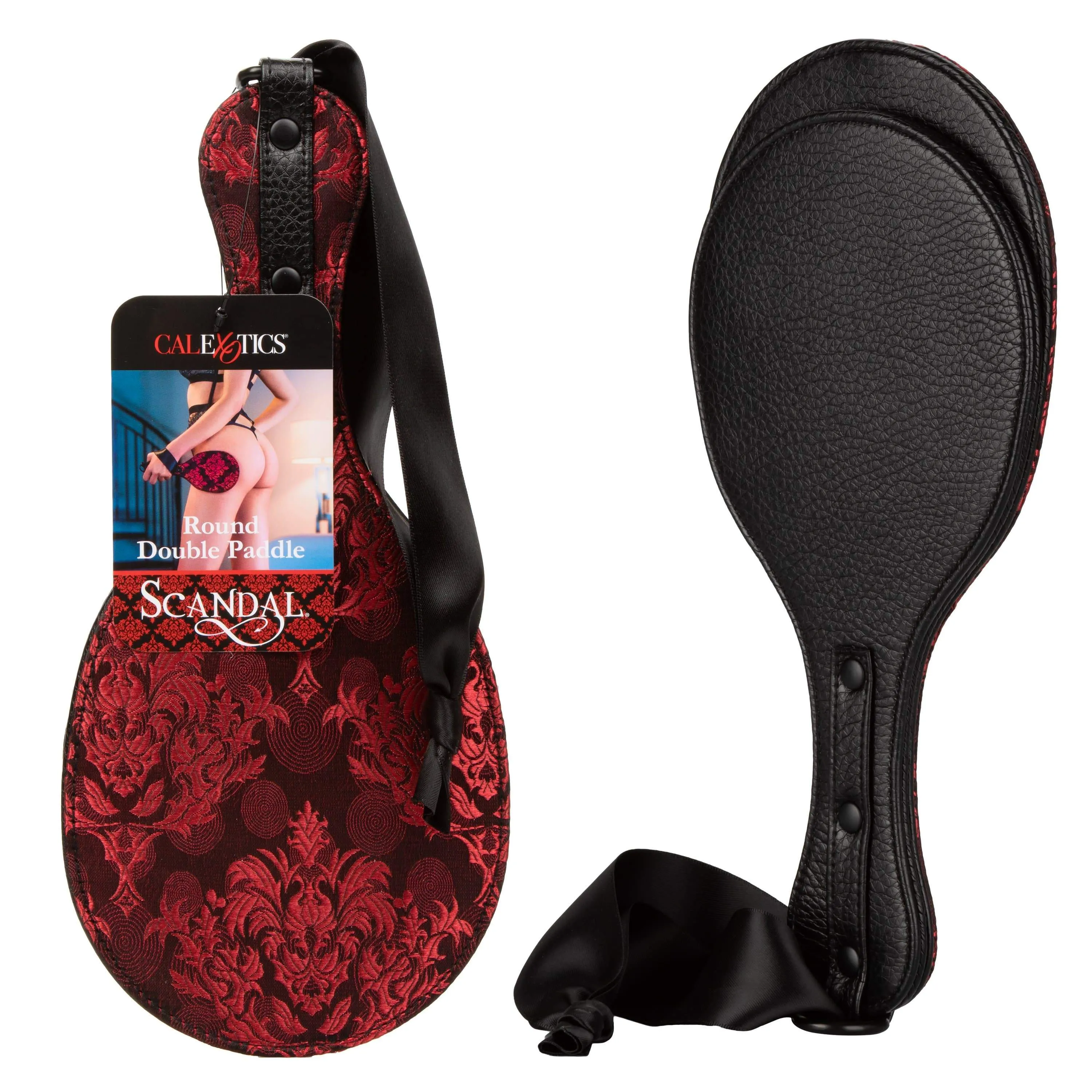 California Exotics - Scandal Round Double Paddle (Red)