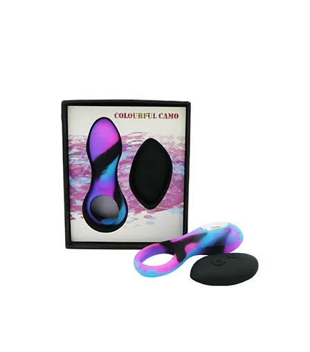 Camo Bravo Vibrating Cock Ring Couples Clitoral Stimulator USB Vibrator Sex Toy