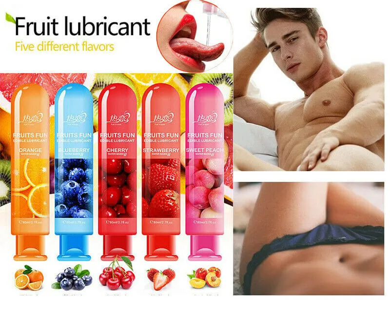 Edible Fruit Water Based Personal Sex Massaging Lube