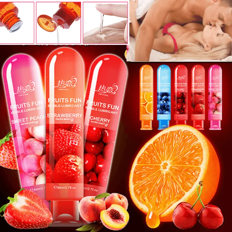 Edible Fruit Water Based Personal Sex Massaging Lube