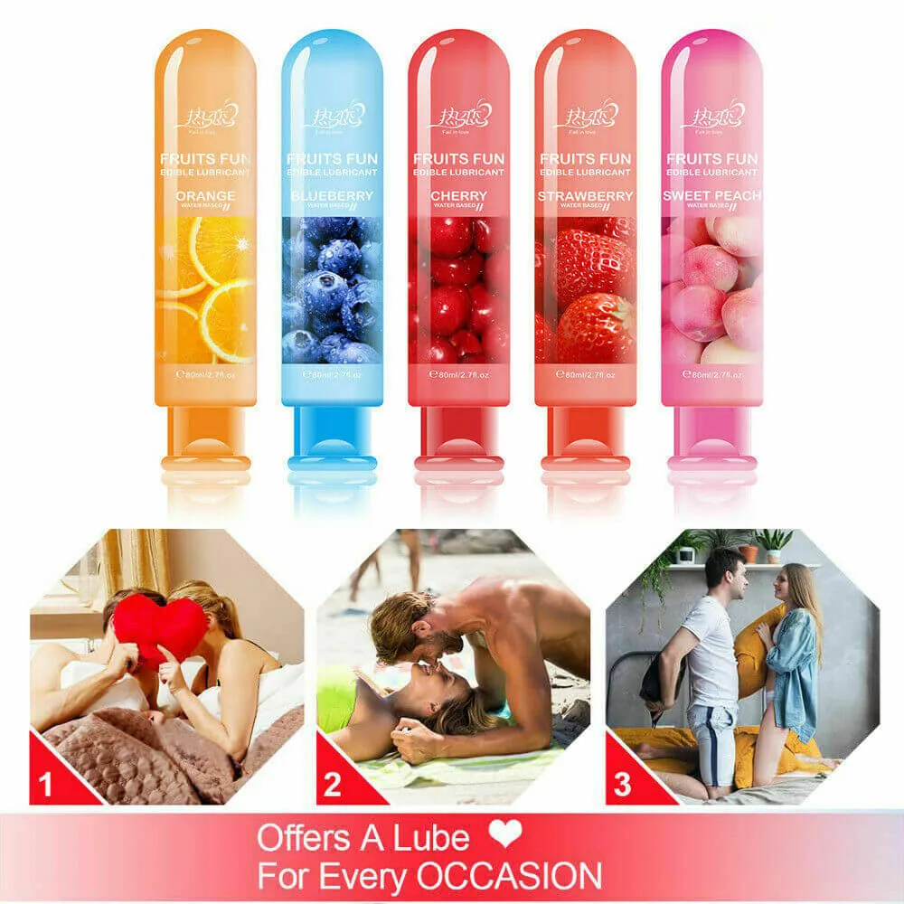 Edible Fruit Water Based Personal Sex Massaging Lube