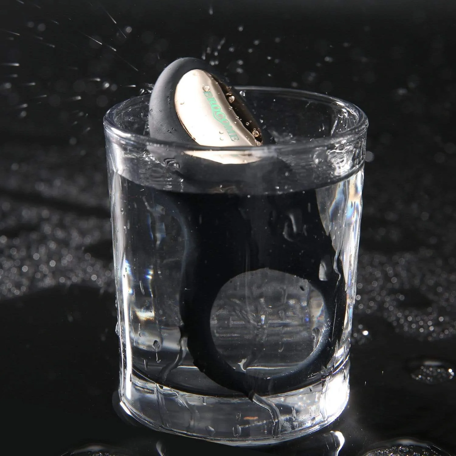 Erocome - Sagitta Remote Control Rechargeable Silicone Cock Ring (Black)