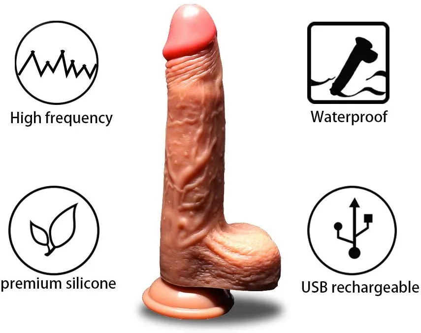 Flexible Silicone Dildo With Suction Cup