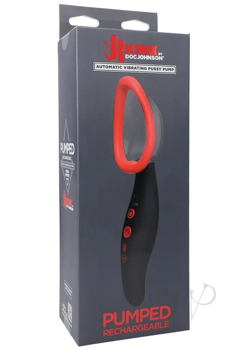 Kink Recharge Vibe Vagina Pump Blk/red