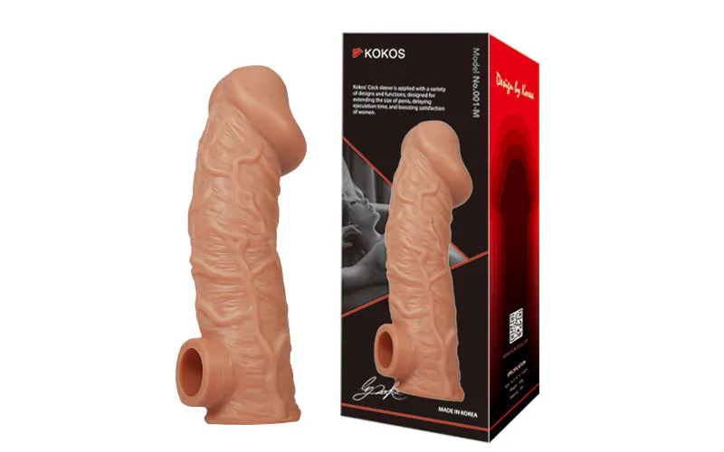 Kokos Cock Sleeve 1 Medium Penis Extender Male Enlarger Couples Sex Toy