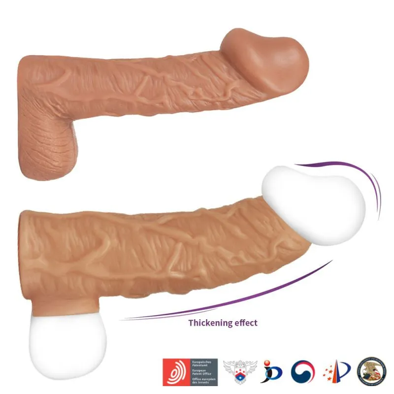 Kokos Nude Sleeve 1 Small Male Penis Extender Cock Extension Couples Sex Toy