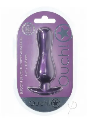 Ouch Curvy Anal Plug Metallic Purple