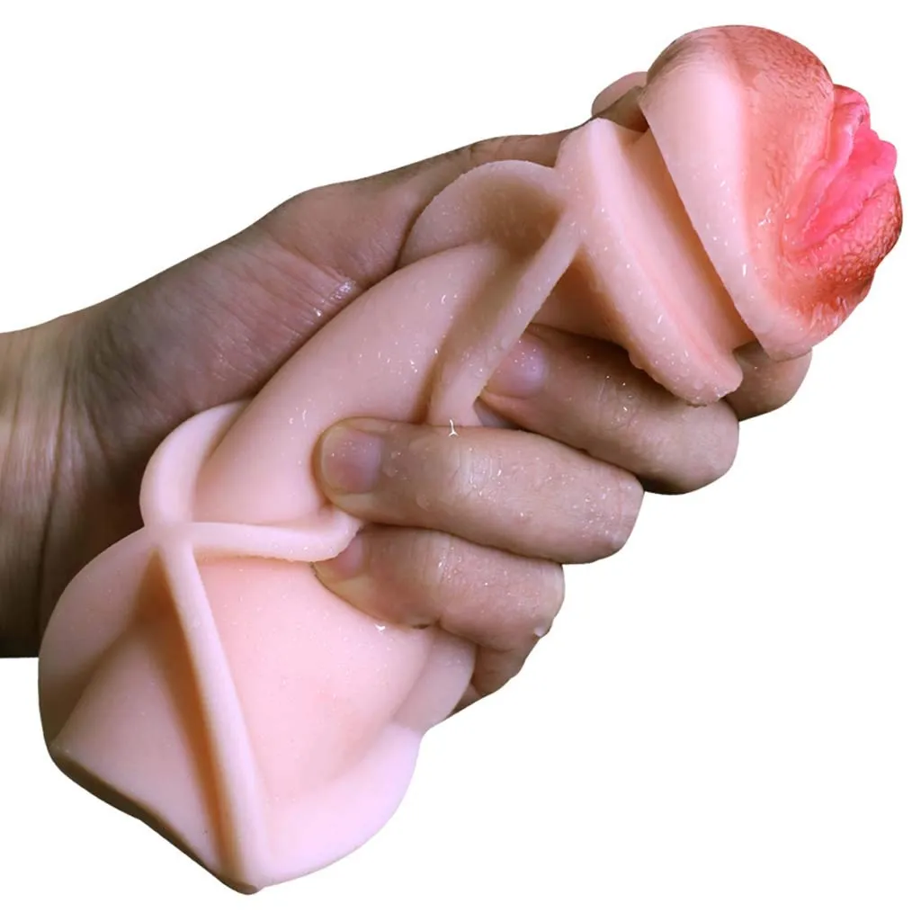 Portable Mute Male Vagina Pocket Pussy Penis Masturbation Toy