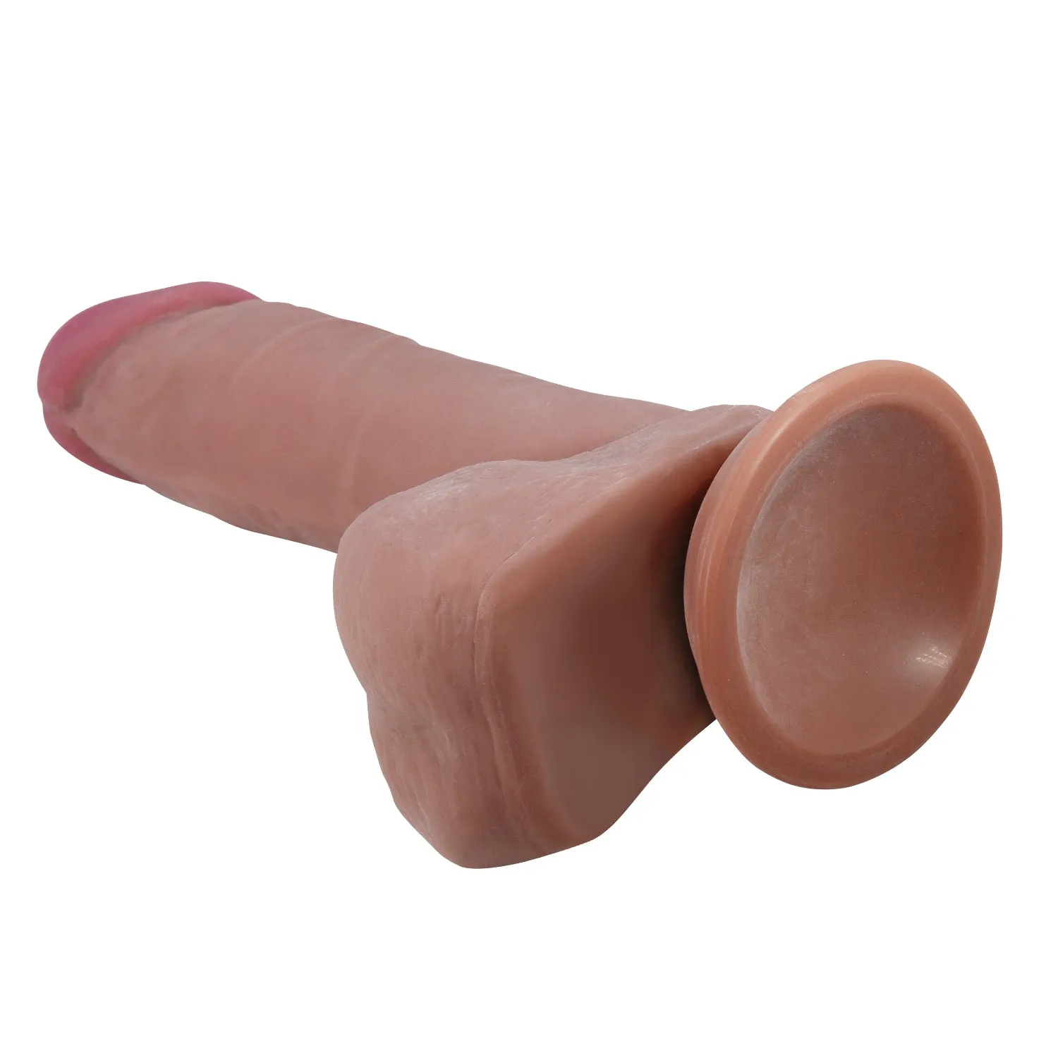 Pretty Love Sliding Skin Dildo 8.1 Realistic Veined Suction Cup Dong Tan