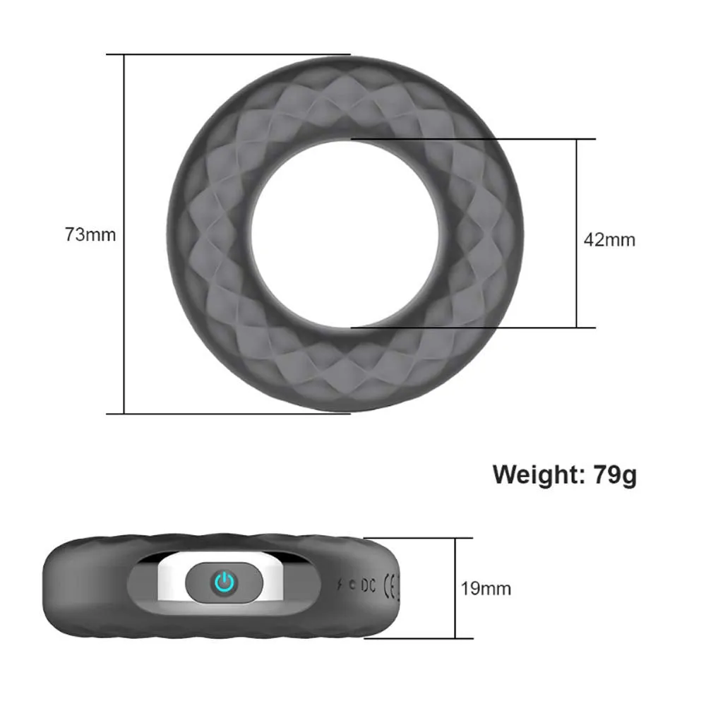 Remote Control Vibrating Penis Ring Trainer For Men