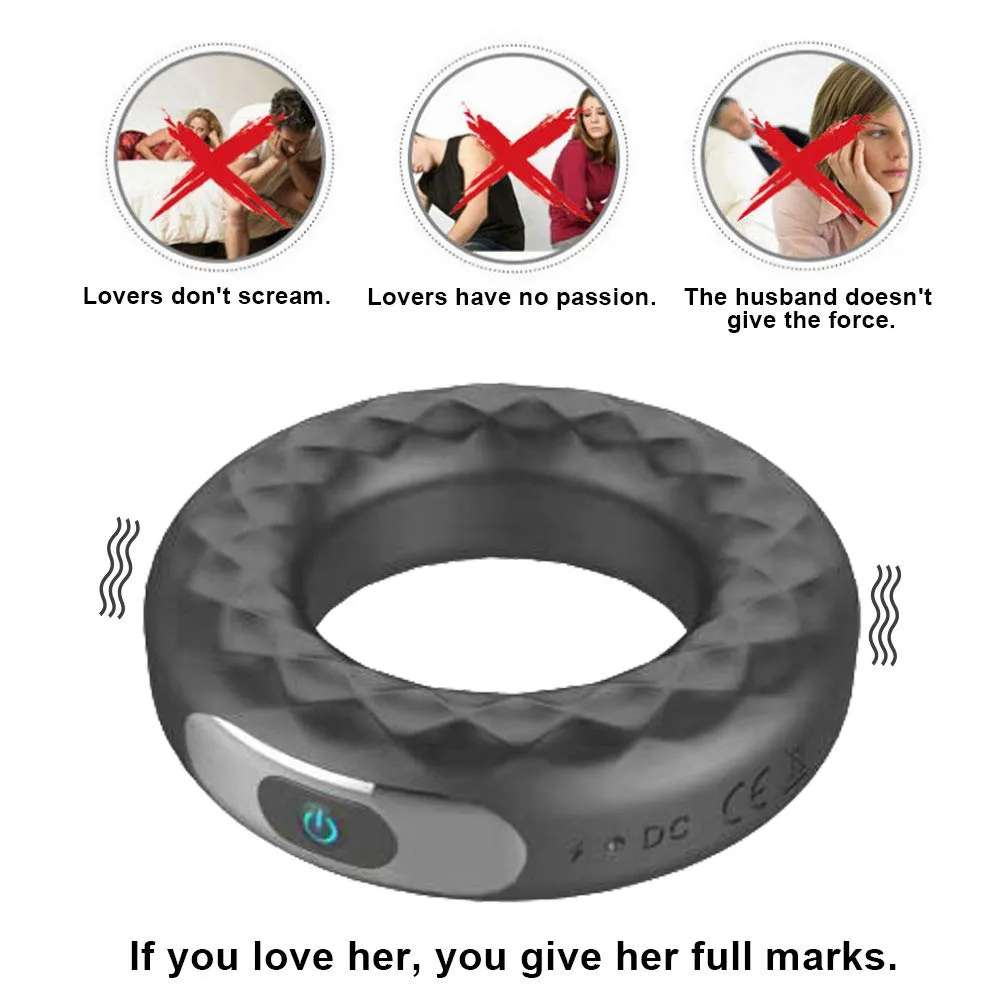 Remote Control Vibrating Penis Ring Trainer For Men