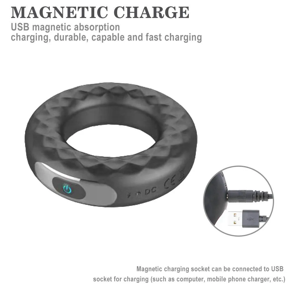 Remote Control Vibrating Penis Ring Trainer For Men