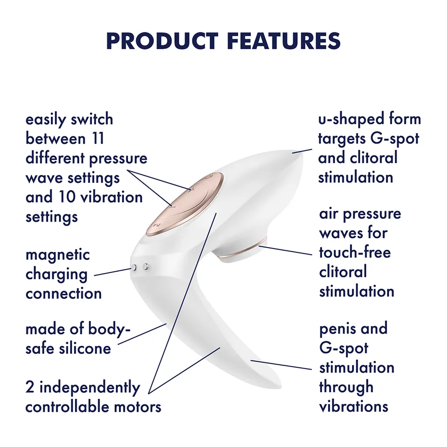 Satisfyer - Pro 4 Couples' Vibrator (White)