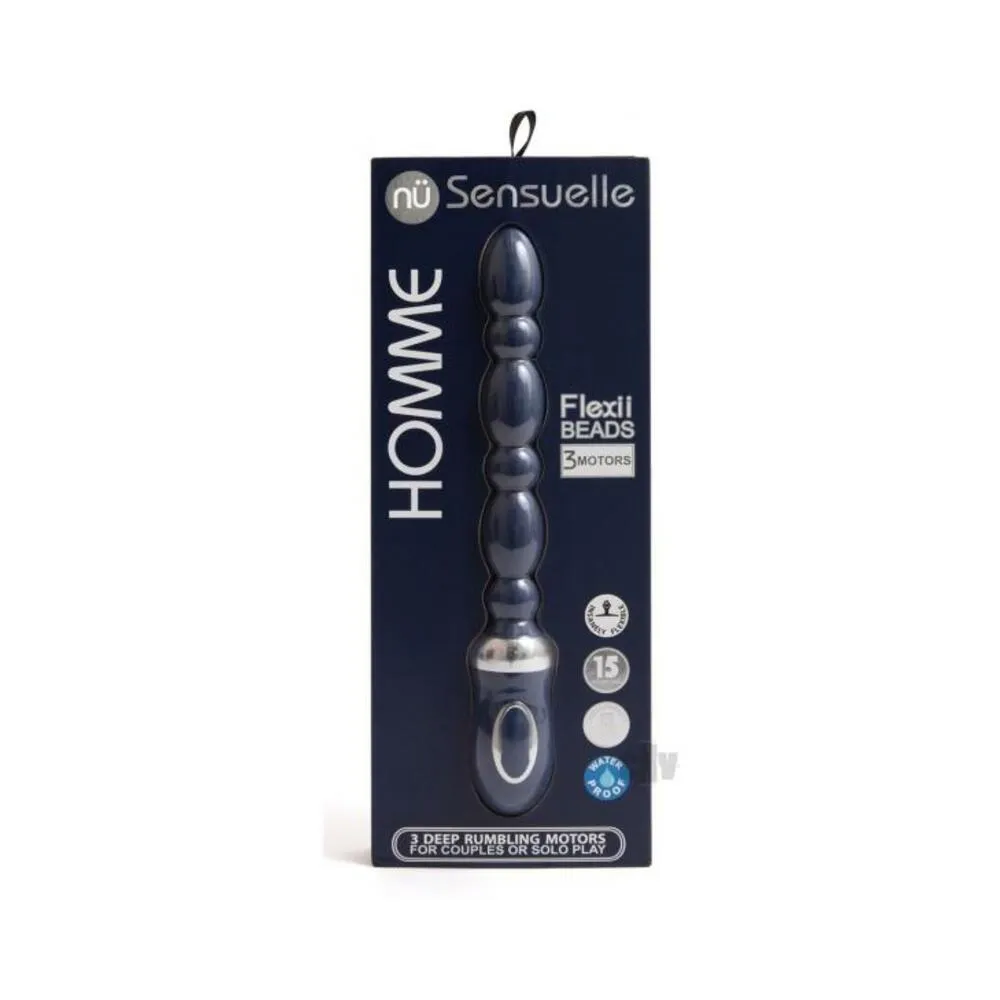 Sensuelle Homme Flexii Beads Rechargeable Navy Blue