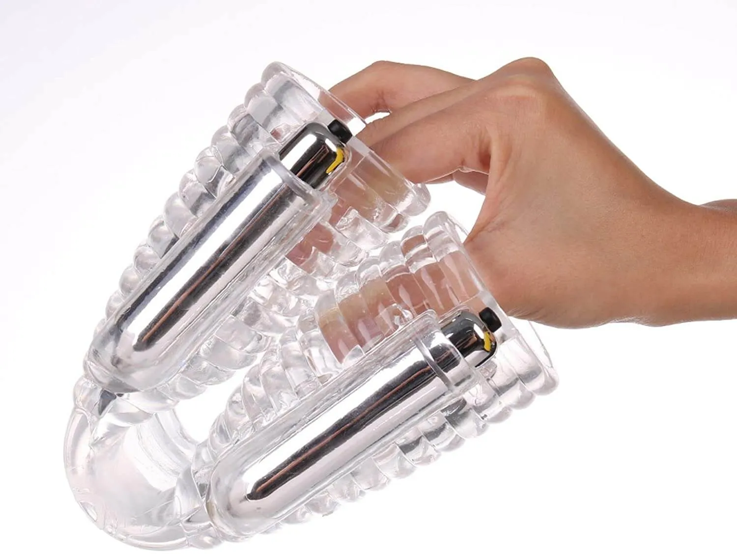 Sex Toys Gay Double Stroker Penis Vibration Trainer