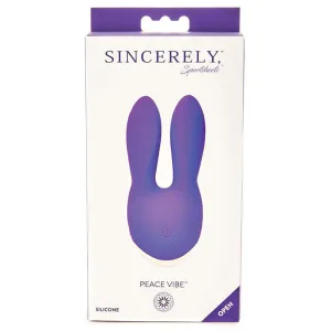 Sincerely. Sportsheets Peace Vibe Rechargeable Silicone Flexible Vibrator Purple