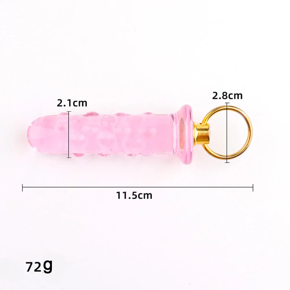 Small Glass Anal Plug Transparent Crystal Sex Toy