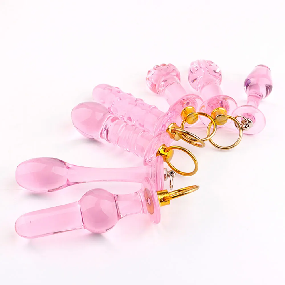 Small Glass Anal Plug Transparent Crystal Sex Toy