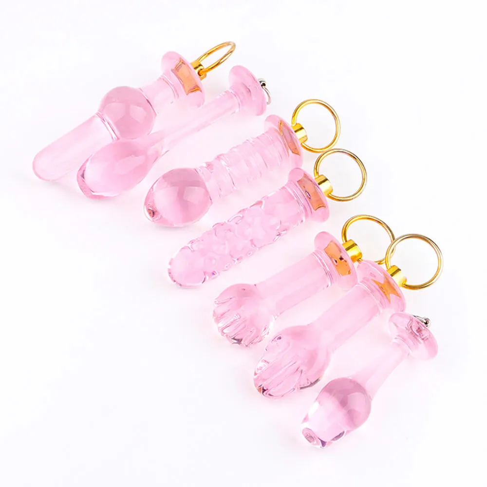 Small Glass Anal Plug Transparent Crystal Sex Toy