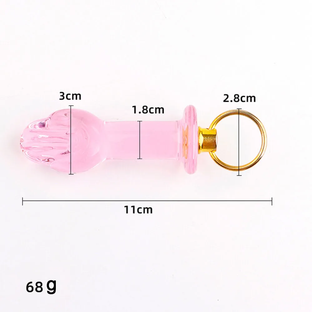 Small Glass Anal Plug Transparent Crystal Sex Toy