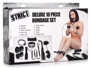 STRICT DELUXE 10PC BONDAGE SET