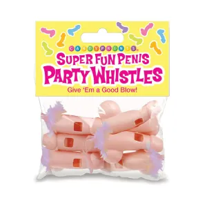 Super Fun Penis Party Whistles 6-Pack