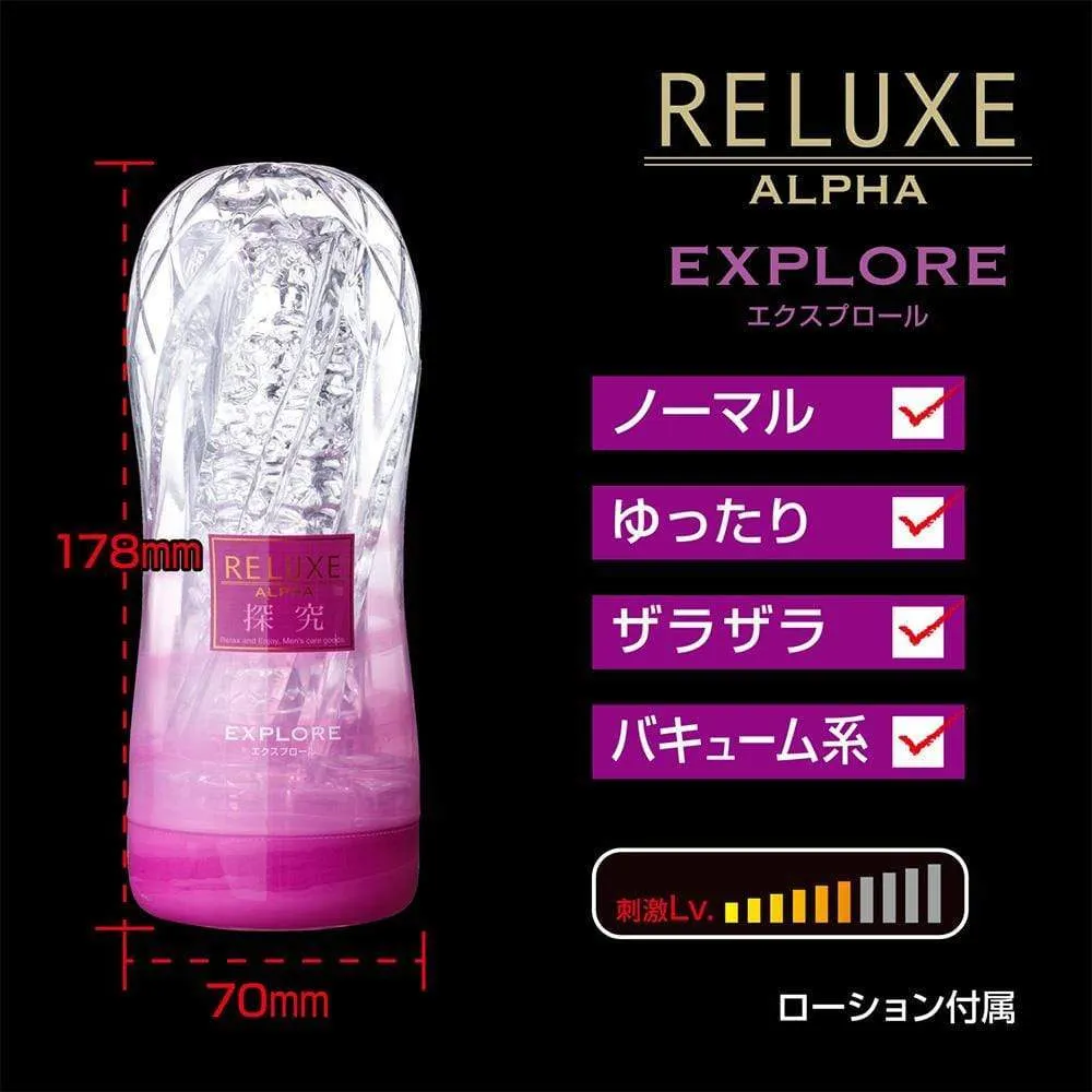 T-Best - Reluxe Alpha Explore Soft Stroker Normal Type (Clear)