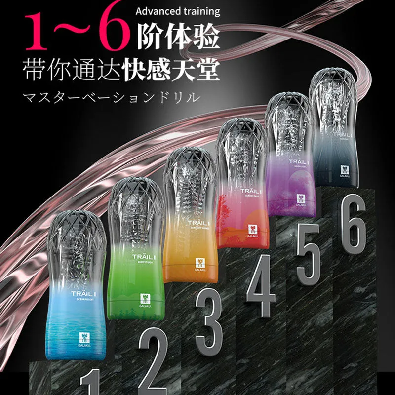 Transparent Endurance Exercise Vacuum Adult Male Masturbator