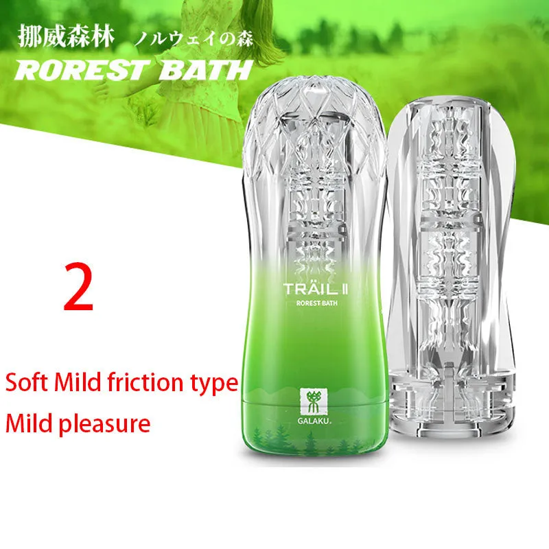 Transparent Endurance Exercise Vacuum Adult Male Masturbator