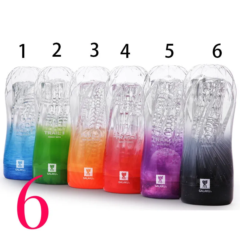 Transparent Endurance Exercise Vacuum Adult Male Masturbator
