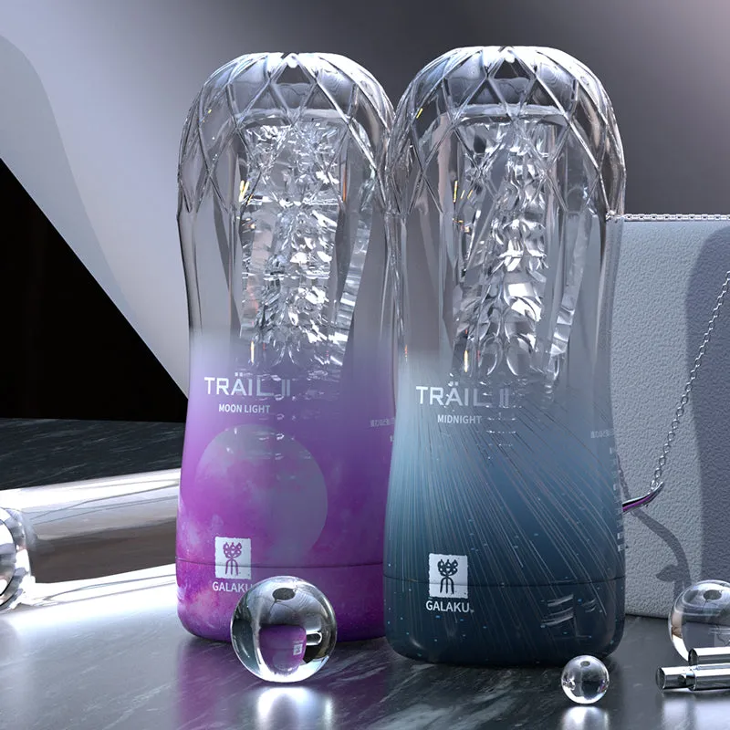 Transparent Endurance Exercise Vacuum Adult Male Masturbator