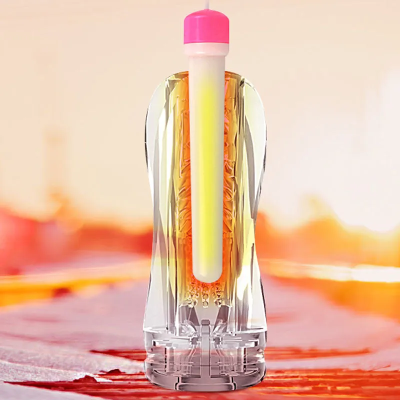 Transparent Endurance Exercise Vacuum Adult Male Masturbator